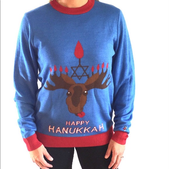 Happy Hanukkah Ugly Christmas Sweater . NWT - Picture 1 of 2